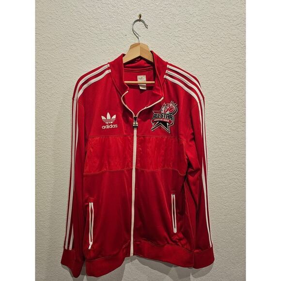 Adidas Men’s 2013 NBA All Star Game Adidas Originals Red Track Jacket Sz Large